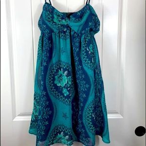 Free People Women's summer blue turquoise dress size small NWOT
